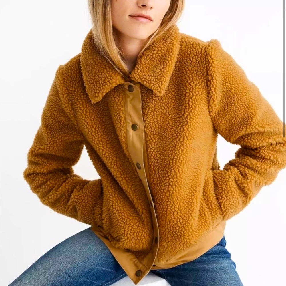 Madewell Teddy Bear Fleece Jacket - Small